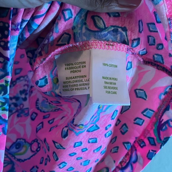 Lilly Pulitzer Girls Paisley Bird Print Short Mini Dress - Picture 6 of 7